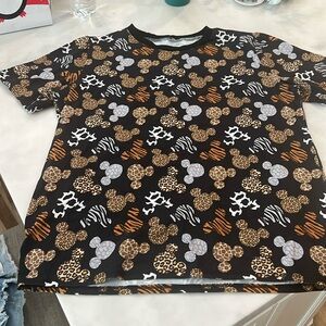 Sugar + Stripes (online boutique) - Safari Mickey Women’s T-shirt - Size Large